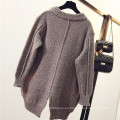 Mujeres Batwing mangas Poncho Knit Loose Sweater Coat